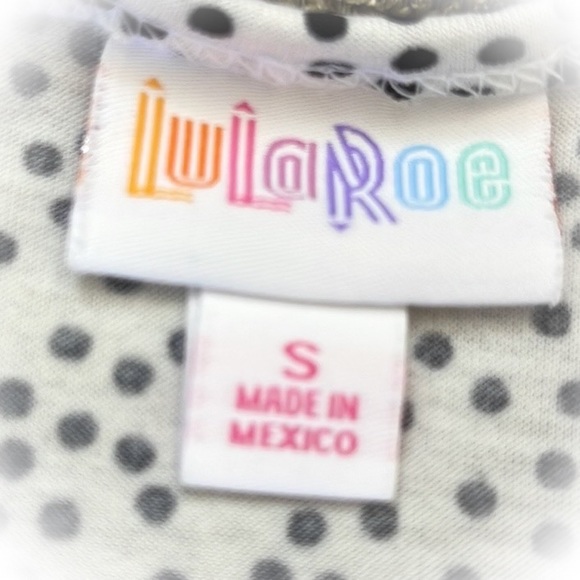 💕Like new Lularoe White Polkadot Tunic Top💕 - Picture 5 of 9